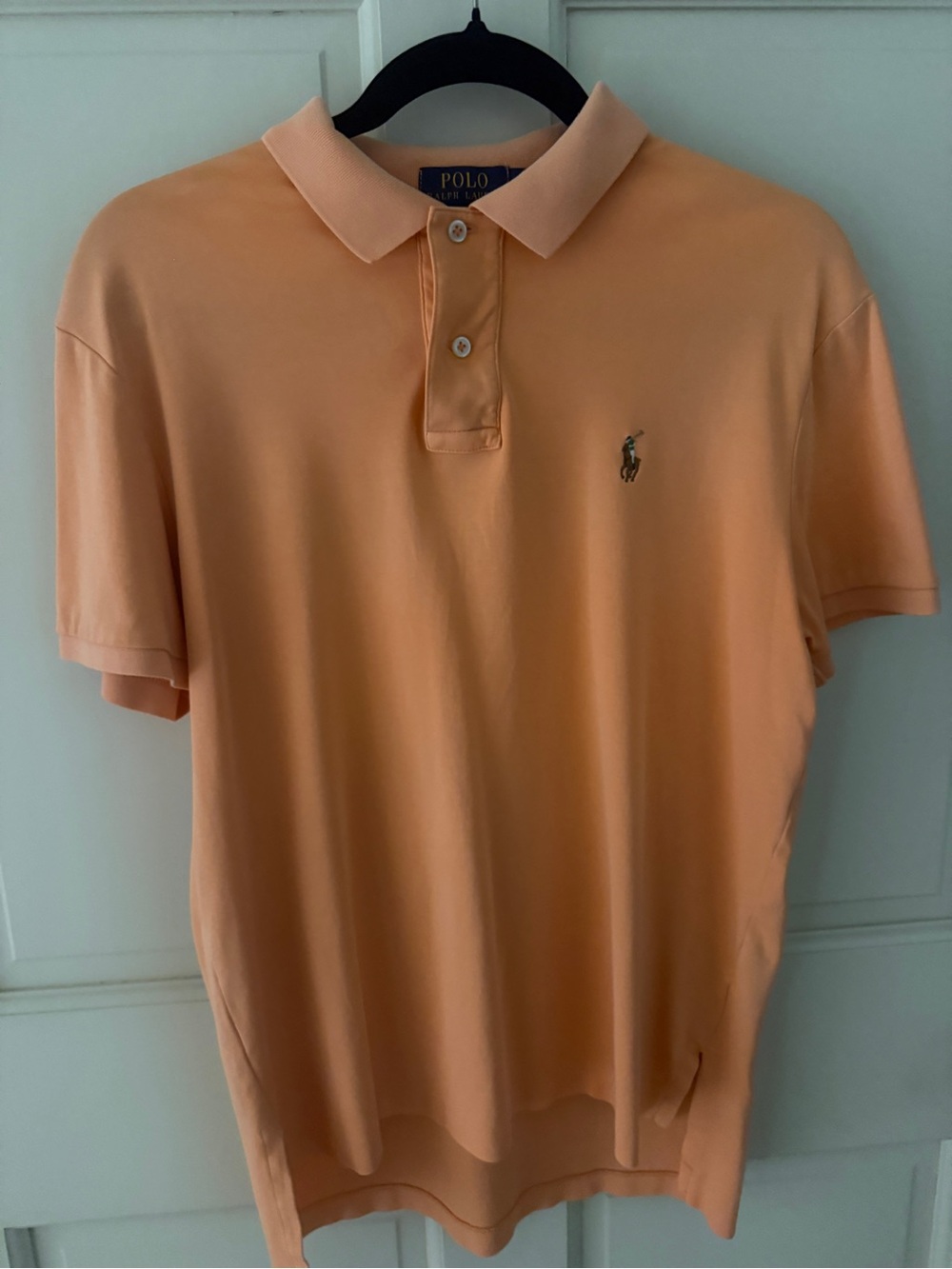 Polo by Ralph Lauren Men’s Orange Cotton Polo Shirt Size M